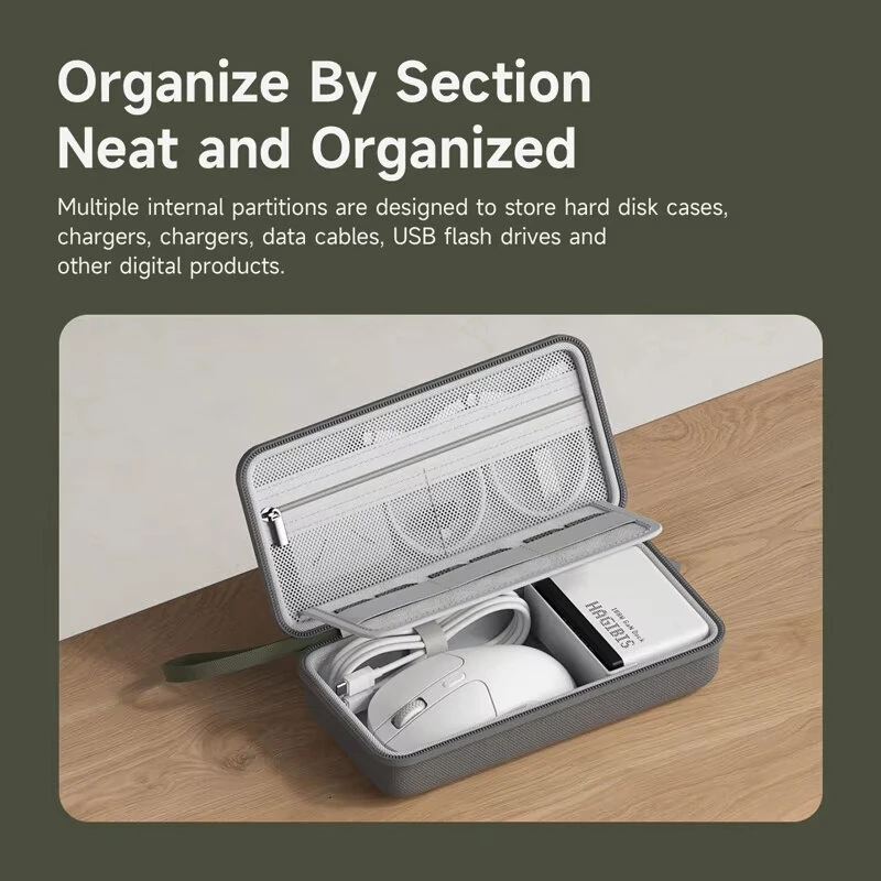 (image for) HAGiBiS Digital Storage Bag Portable Travel Pack Hard Shell Electronic Organizer Bag Pouch Carry Case for Cable Charger Mouse Power Bank